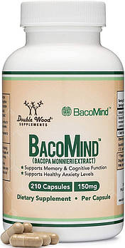 Double Wood Bacomind Bacopa Extract- Екстракт Бакопи 210 капс