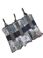 Підсумок відкритий під магазини АК/РПК на 3 або 6 шт. із системою MOLLE DavLu піксель (p-003)