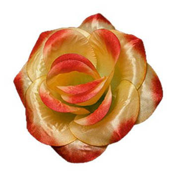 Троянди штучні |Д=14 см, В=5 см| Колір - золотисто-червоний | Упаковка-50 шт