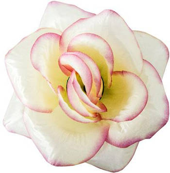 Троянди штучні |Д=14 см, В=5 см| Колір - молочно-рожевий | Упаковка-50 шт