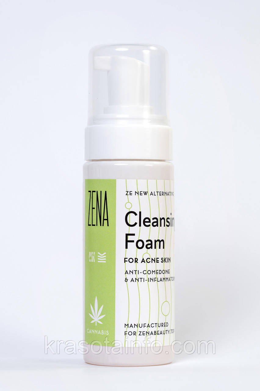Пенка для умывания лица от акне Cleansing foam for acne skin, anti-comedone and anti-inflammator 150 мл