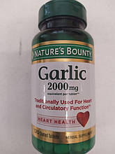 Часник, Garlic, Nature's Bounty, 2000 мг, 120 таблеток