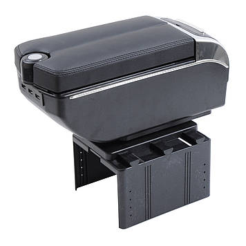 Підлокітник — Універсальний Чорний 15 см/7 USB Пепельниця, підсклянник "Vitol" HJ48020B (10)