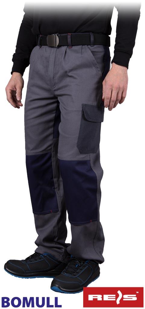 Штани робочі сірі 100% бавовна REIS Польща BOMER-T SDSG, фото 1