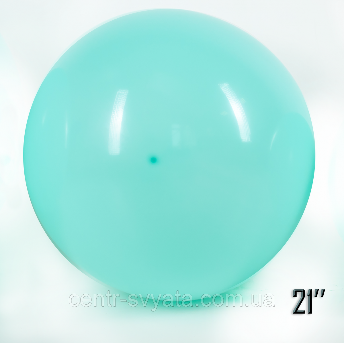 Латексна кулька Show 21"(52.5 см)/ 065 Макарун Aquamarine / аквамарин