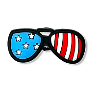 Джибитсы украшения для обуви кроксов сабо JIBBITZ USA glasses США очки № 86