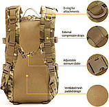 Тактичний армійський рюкзак 20 літрів із системою моллі, фото 7