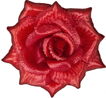 Троянда штучна |Д=15 см, В=8 см| Колір - червоний | Упаковка-50 шт