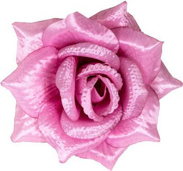 Троянда штучна |Д=15 см, В=8 см| Колір - рожевий | Упаковка-50 шт