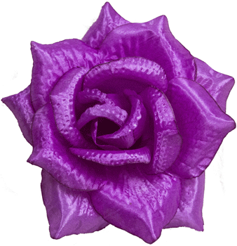 Троянда штучна |Д=15 см, В=8 см| Колір - сливова | Упаковка-50 шт