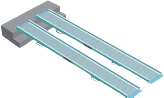 Пандус розкладний для інвалідів ПР-250 Норма-трейд