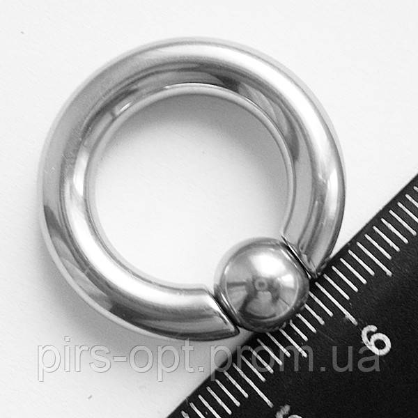 Кольцо сегментное (утяжелитель) для пирсинга, диаметр 25мм (наружный), толщина 5мм. Сталь 316L. - фото 3 - id-p263513421