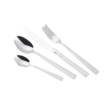 Набір столових приладів Maestro MR-1517G-24 з нержавіючої сталі на 6 персон | Фраже 24 предмети Маестро