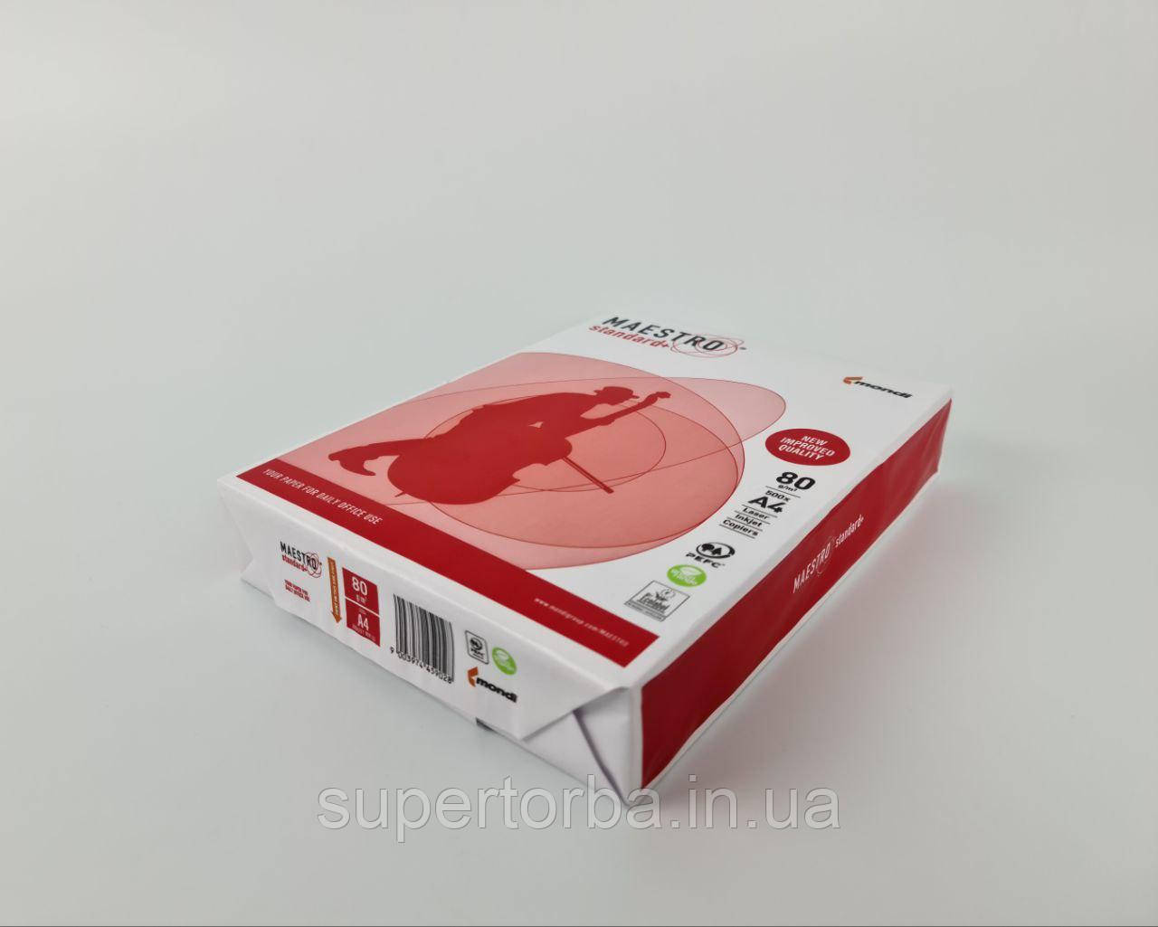 Папір для принтера А4 500листів MAESTRO standard+ (1 пачка), фото 1