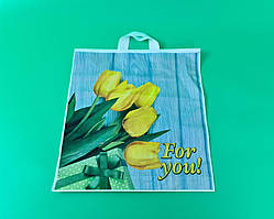 Пакет петльова ручка розмір 40 * 42 "Тюльпан" Комсерв (25 шт)