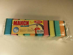 Мочалка поролонова а10 (Максі) Vivat (1 пачка)