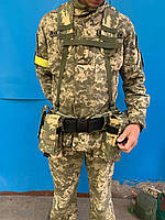 Пісний ремінь для військових, тактичний ремінь для РПС, армійський ремінь із міцного матеріалу Чорний