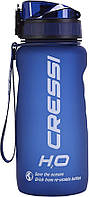 Матова термопляшка Cressi Water Bottle H20, синя