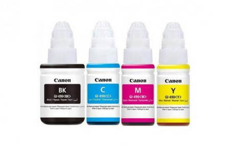 Комплект оригінальних чорнил Canon GI-490 (SET490C), фото 3