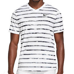 Футболка Nike Court Dri-Fit Striped Victory Crew (DD8515-100)