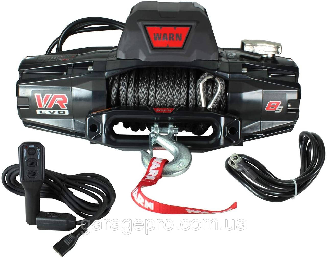 Компактна лебідка для позадорожника WARN VR EVO 8 S (12 В / 3630 кг)