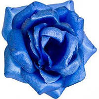 Головка пионовной розы искусственная |Д=11 см, В=5 см| Цвет синий | Упаковка-50 шт