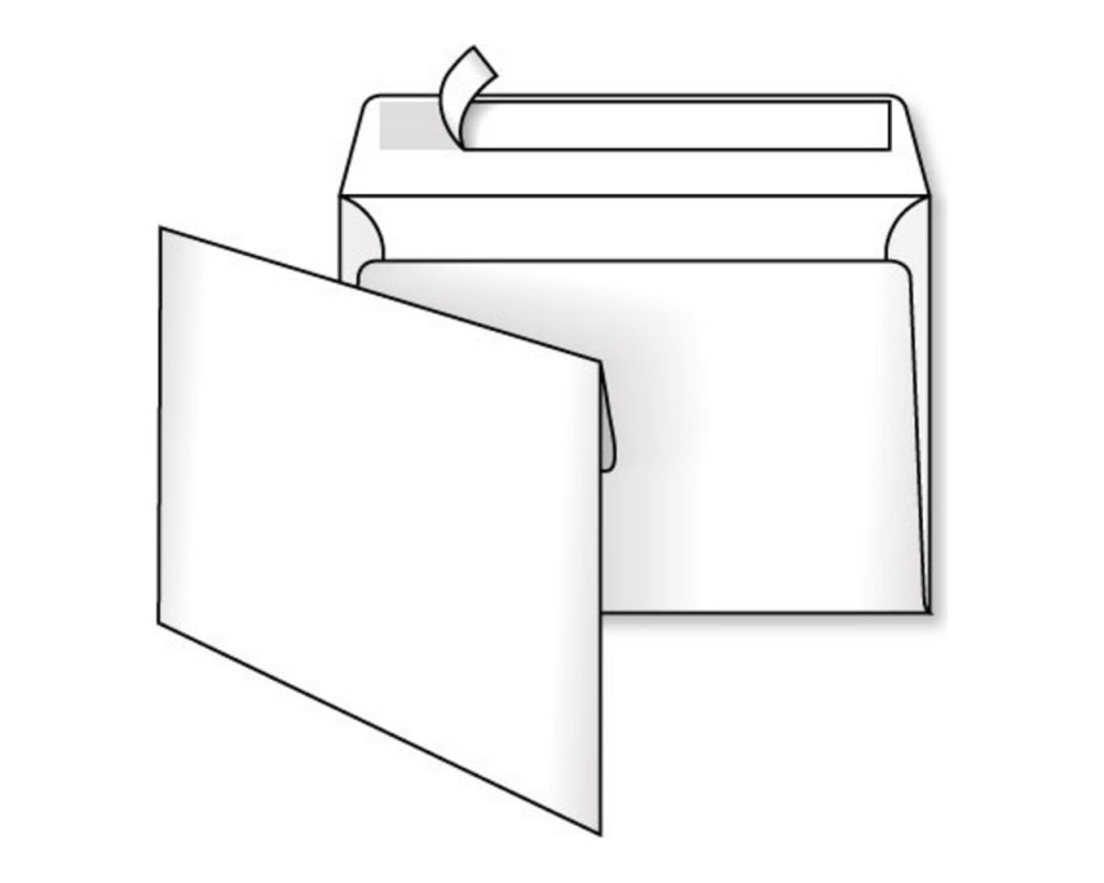 Конверт паперовий С6 114х162мм (0+0) СКЛ