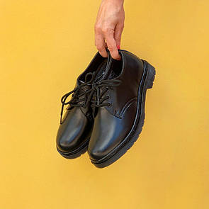 Туфлі жіночі чорні Dr. Martens 1461 Mono black (02935)