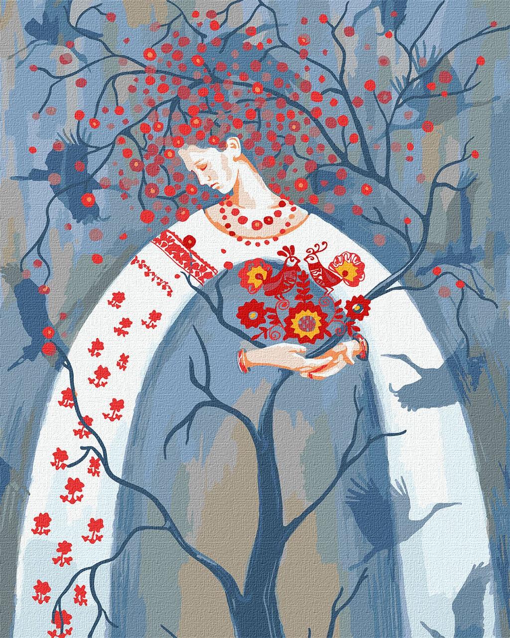 Картина по номерам. "Дерево життя" 40*50 см KHO 5053 pbn-p