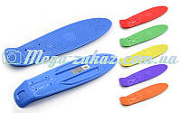 Дека для скейтборда Penny Board (Пенни борд): 6 цветов, до 80кг Красный