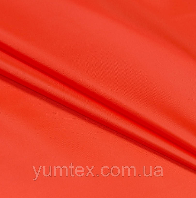 Тканина вулична прогумована для наметів тентів рюкзаків спецодягу помаранчева, фото 1