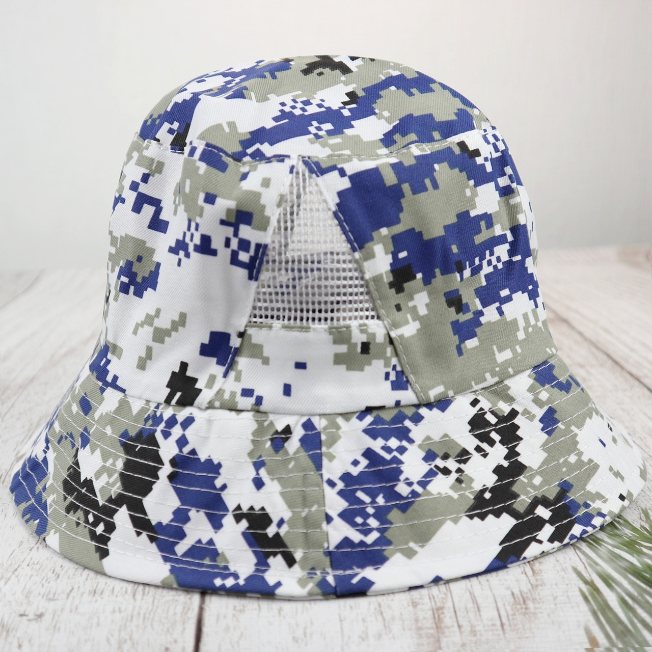 Панама Тактическая Песчанка Пиксель Камуфляж Серый Синий Мужская ...