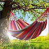 Гамак гавайський підвісний 200х80 без планки Червоний у мішку, фото 6