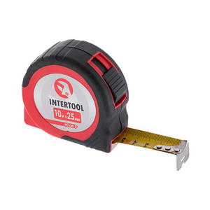 Рулетка з металевим полотном 10м INTERTOOL MT-0410