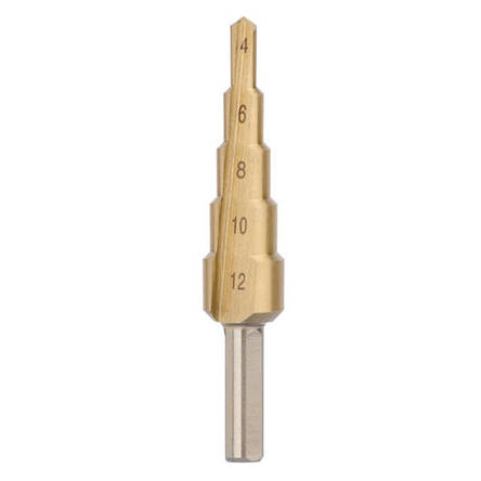 Свердло ступеневе для металу 4-12 мм INTERTOOL SD-5812, фото 1
