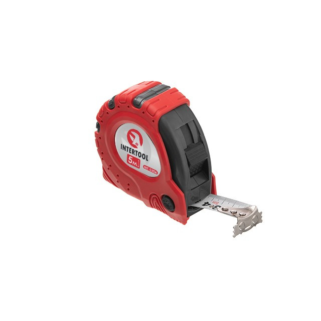 Рулетка з фіксатором 5 м "Супер Магніт" INTERTOOL MT-0306