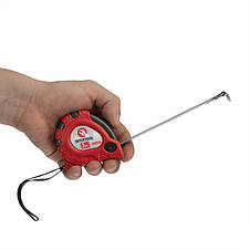 Рулетка з фіксатором 3 м "Супер Магніт" INTERTOOL MT-0303, фото 3