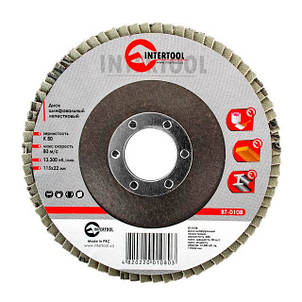 Диск шліфувальний пелюстковий INTERTOOL BT-0108, фото 1