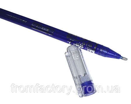 Ручка гелева пиши-зітри синя 0.5мм/16см, фото 2
