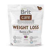 Brit Care Weight Loss (Брит Кеа Вейгз Лосс Кролик и Рис) гипоаллергенный корм для собак с избыточным весом 1 кг.