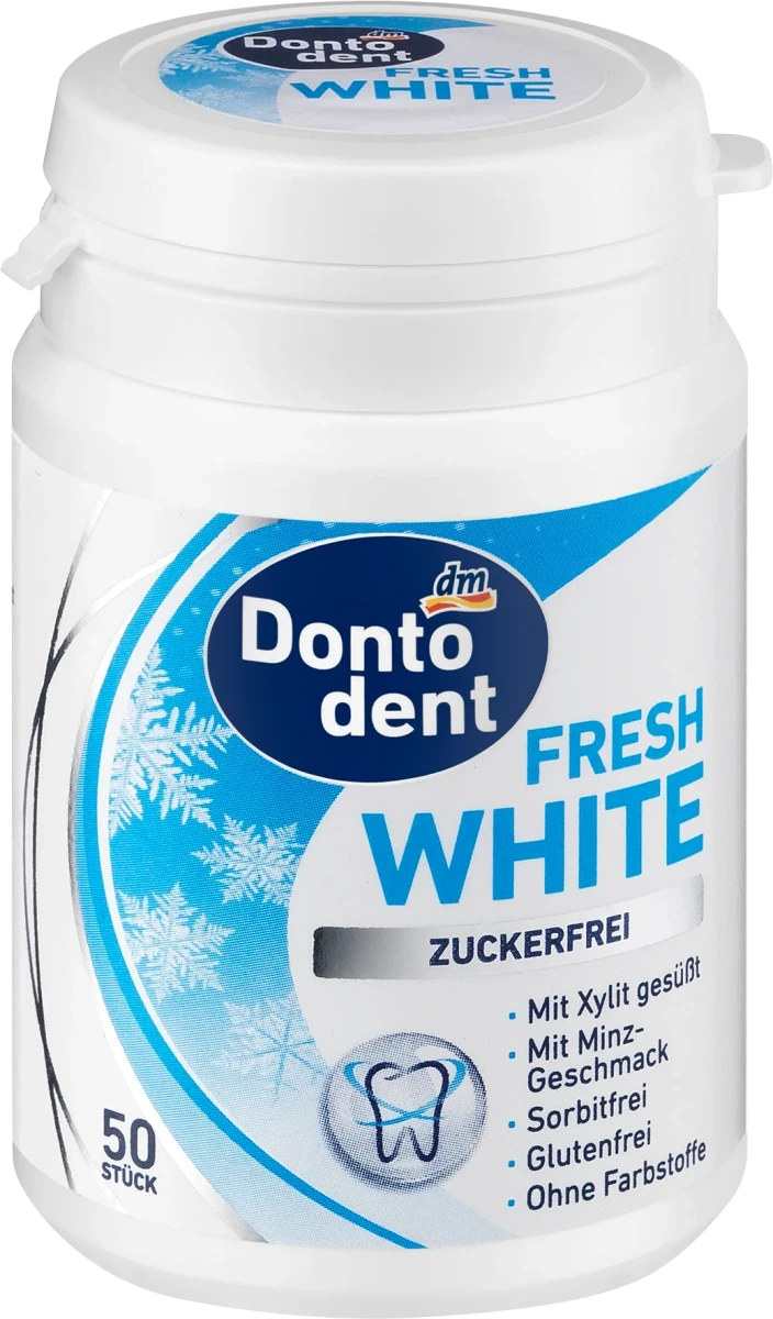 Жувальні подушечки Dontodent Fresh White, 50 шт