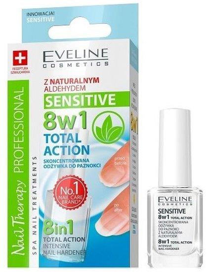 Концентрований препарат для зміцнення нігтів Eveline Cosmetics Nail Therapy Professional 8 in 1 Sensitive