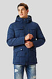 Зимова куртка чоловіча стьобана Finn Flare W18-21003-114 Down Fill синя 3XL, фото 3