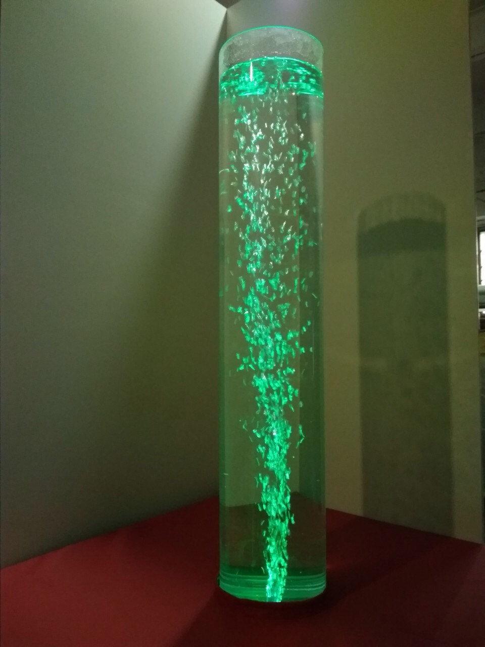 Пузырьковая колонна для сенсорной комнаты с пуфом - фото 1 - id-p1631388687