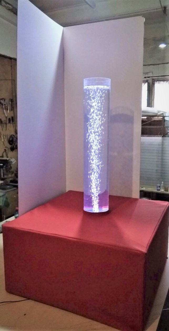 Пузырьковая колонна для сенсорной комнаты с пуфом - фото 2 - id-p1631388687