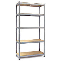 Стелаж металевий Siker G7030 150x70x30 см, 5 полиць для складу, гаража та будинку (40810117)