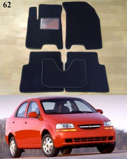 Ворсові килимки на Chevrolet Aveo T200 '02-08 SDN/HB
