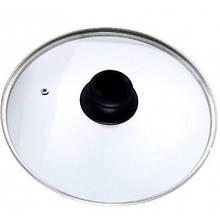 Кришка із термостійкого скла  Vincent VC-4455-24 24см з ободком