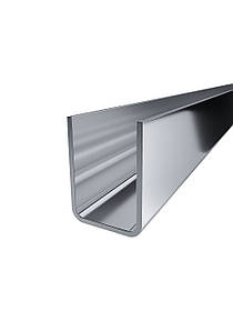 ODF-04-19-02 Профіль для душових перегородок для скла (кратно 2400мм) 8 мм з отворами, полірований