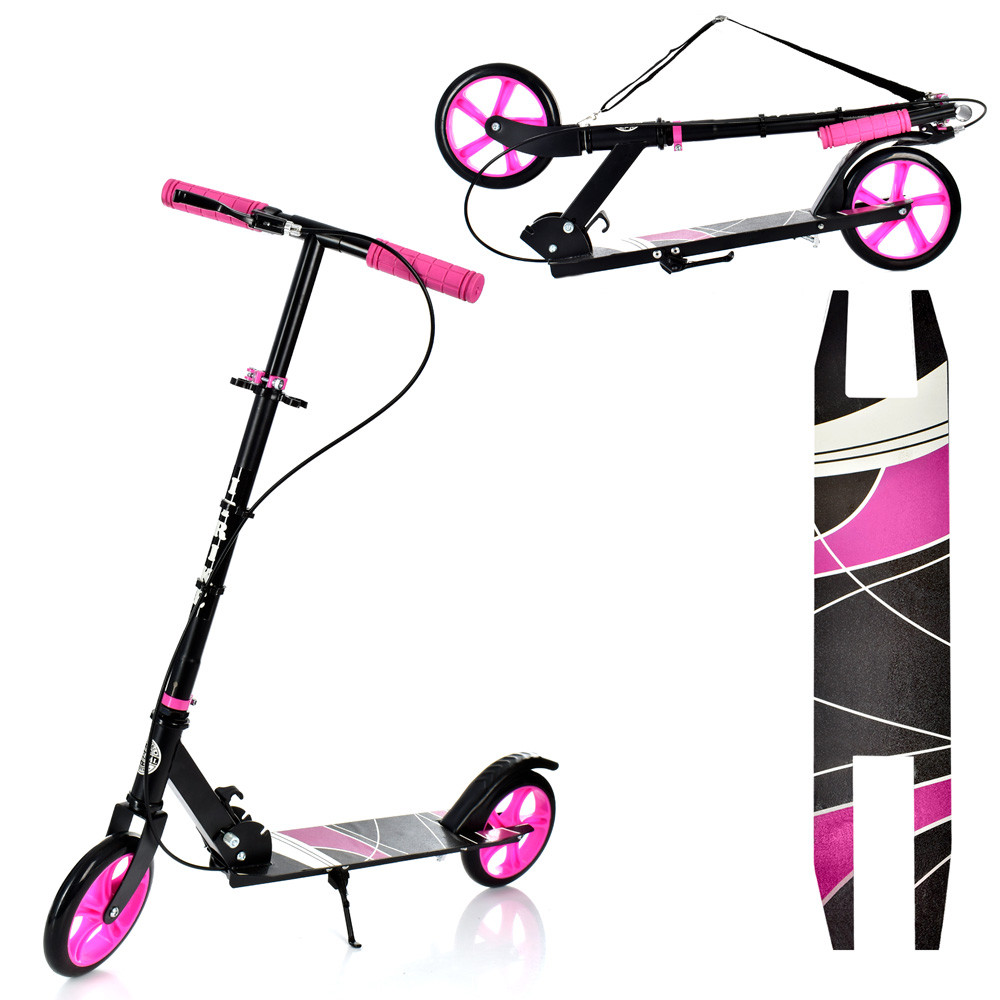 Самокат Itrike для дітей і дорослих із ручним гальмом арт. 2-008-BP, фото 1